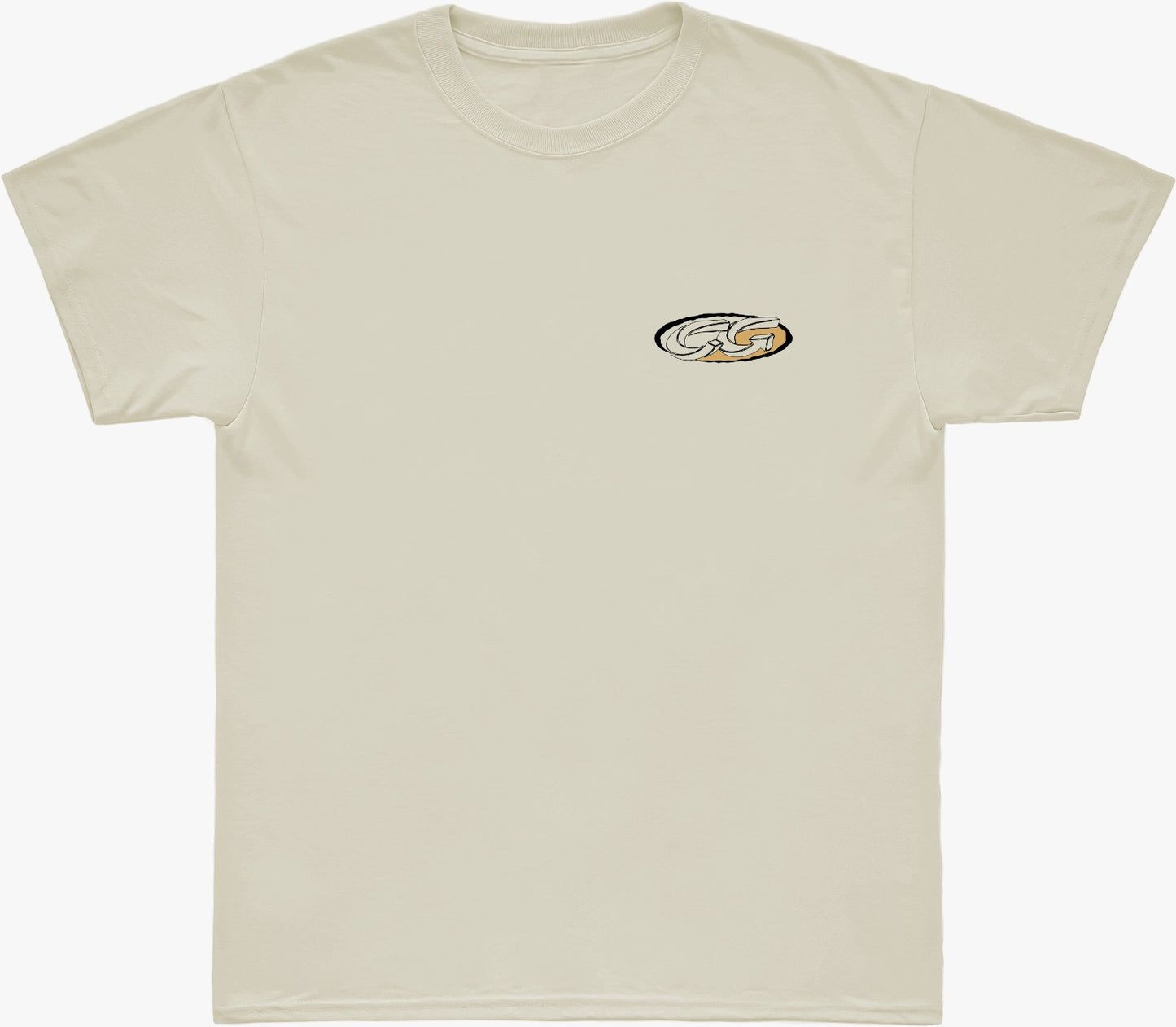Camiseta Cristal Graffiti - Off White - Brown Yellow