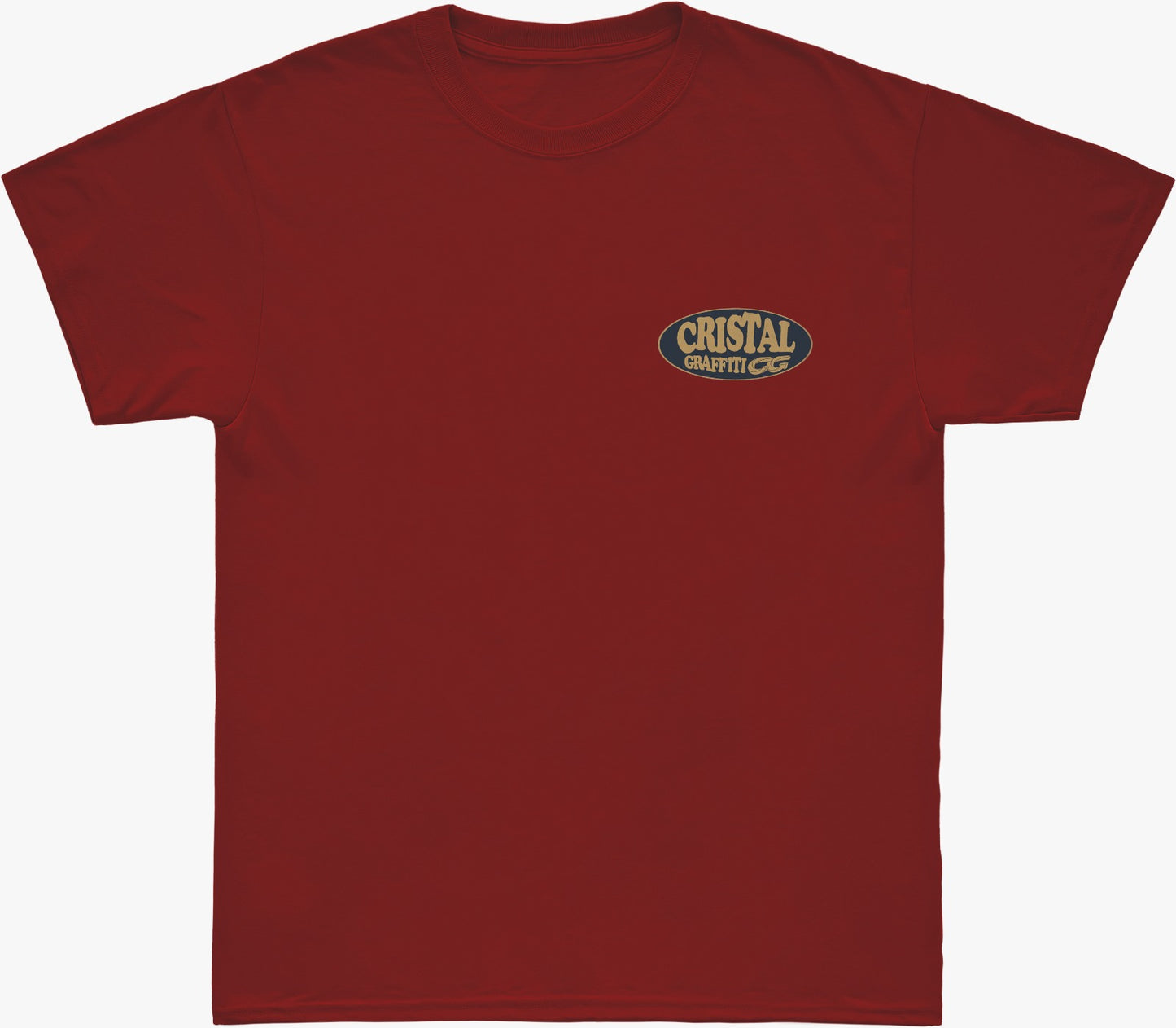 Camiseta Cristal Graffiti - Vermelha - Oval LOL