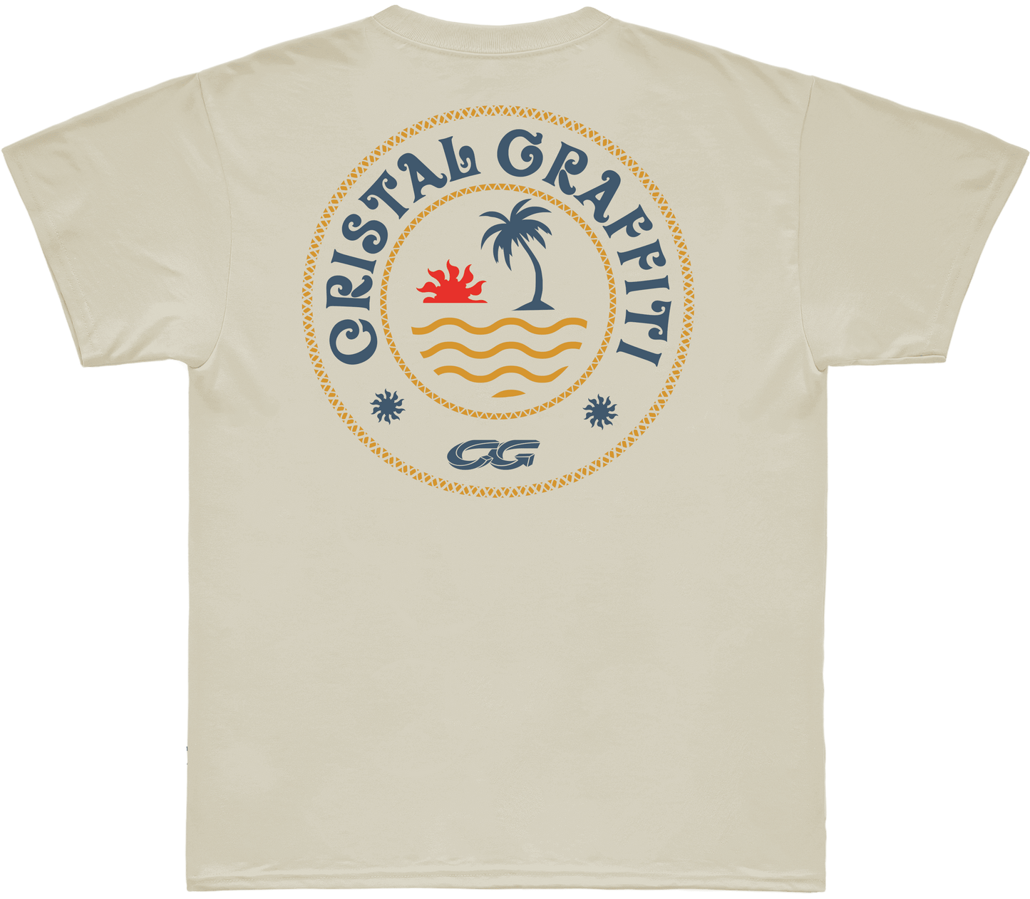 Camiseta Cristal Graffiti - Off White - Rope Beach