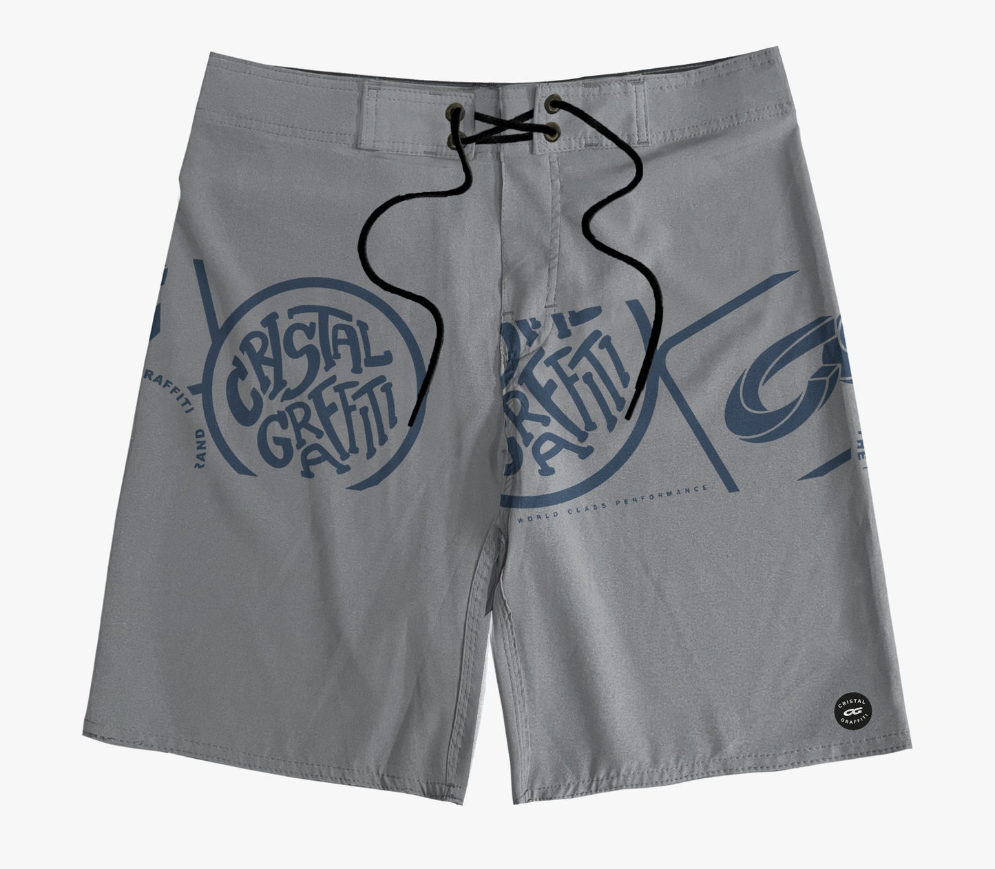 Boardshort Cristal Graffiti - Cinza - Eclipse CG