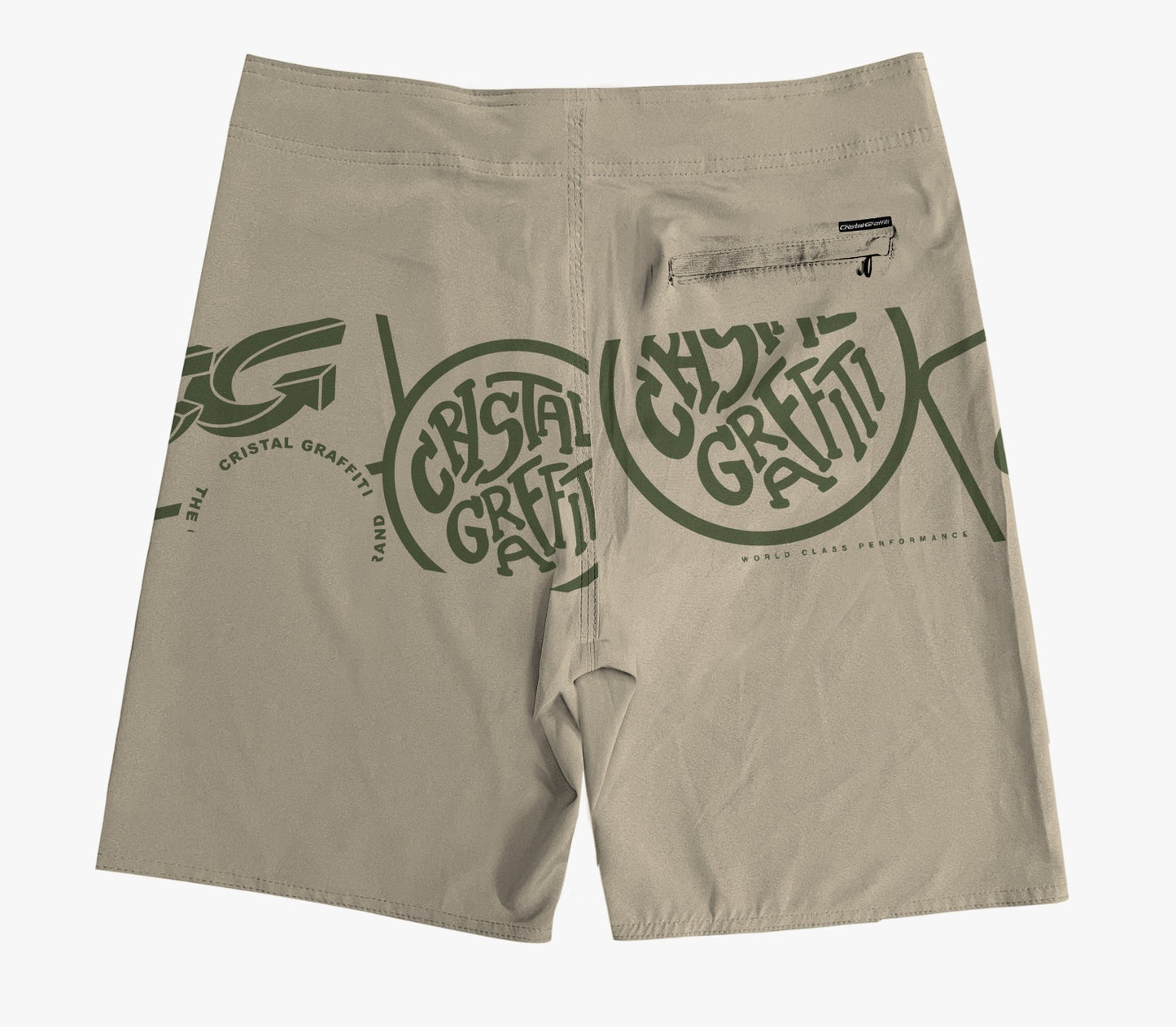 Boardshort Cristal Graffiti - Bege - Eclipse CG