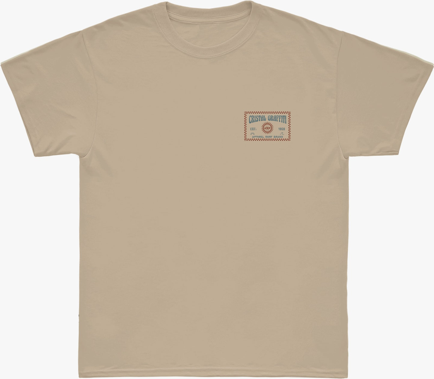 Camiseta Cristal Graffiti - Surf 1982 - Bege