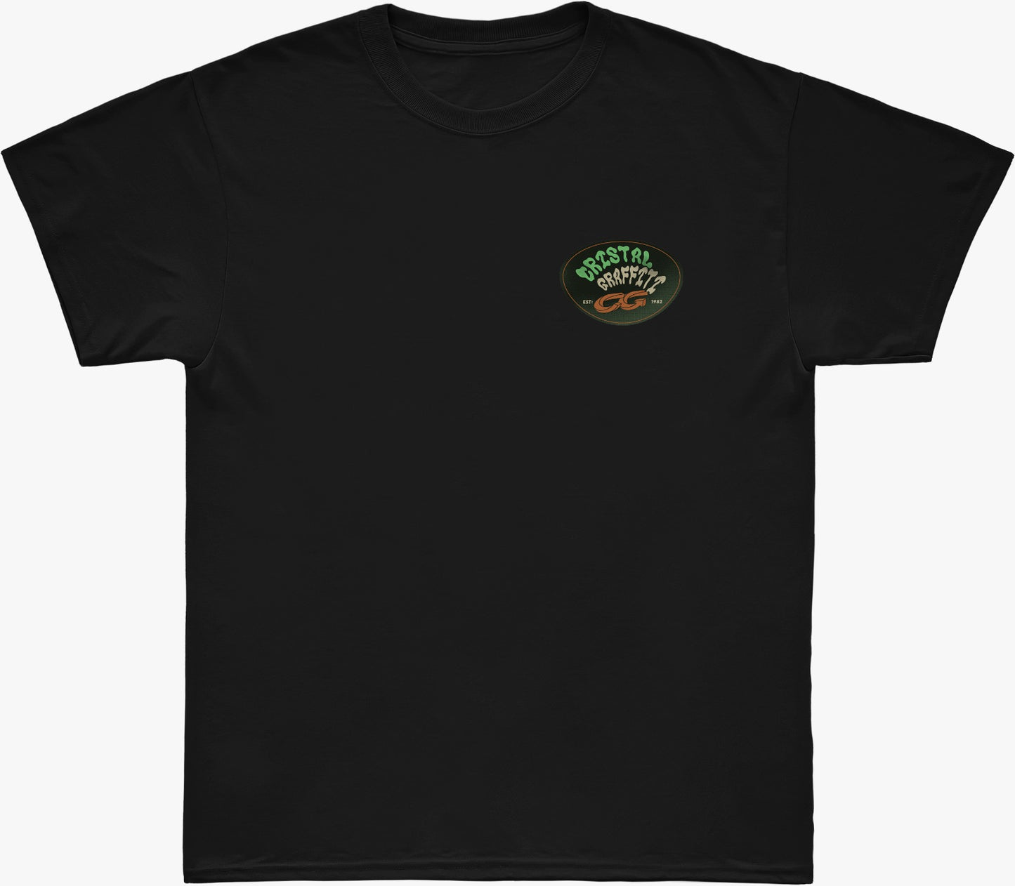 Camiseta Cristal Graffiti - Est 1982 - Preto