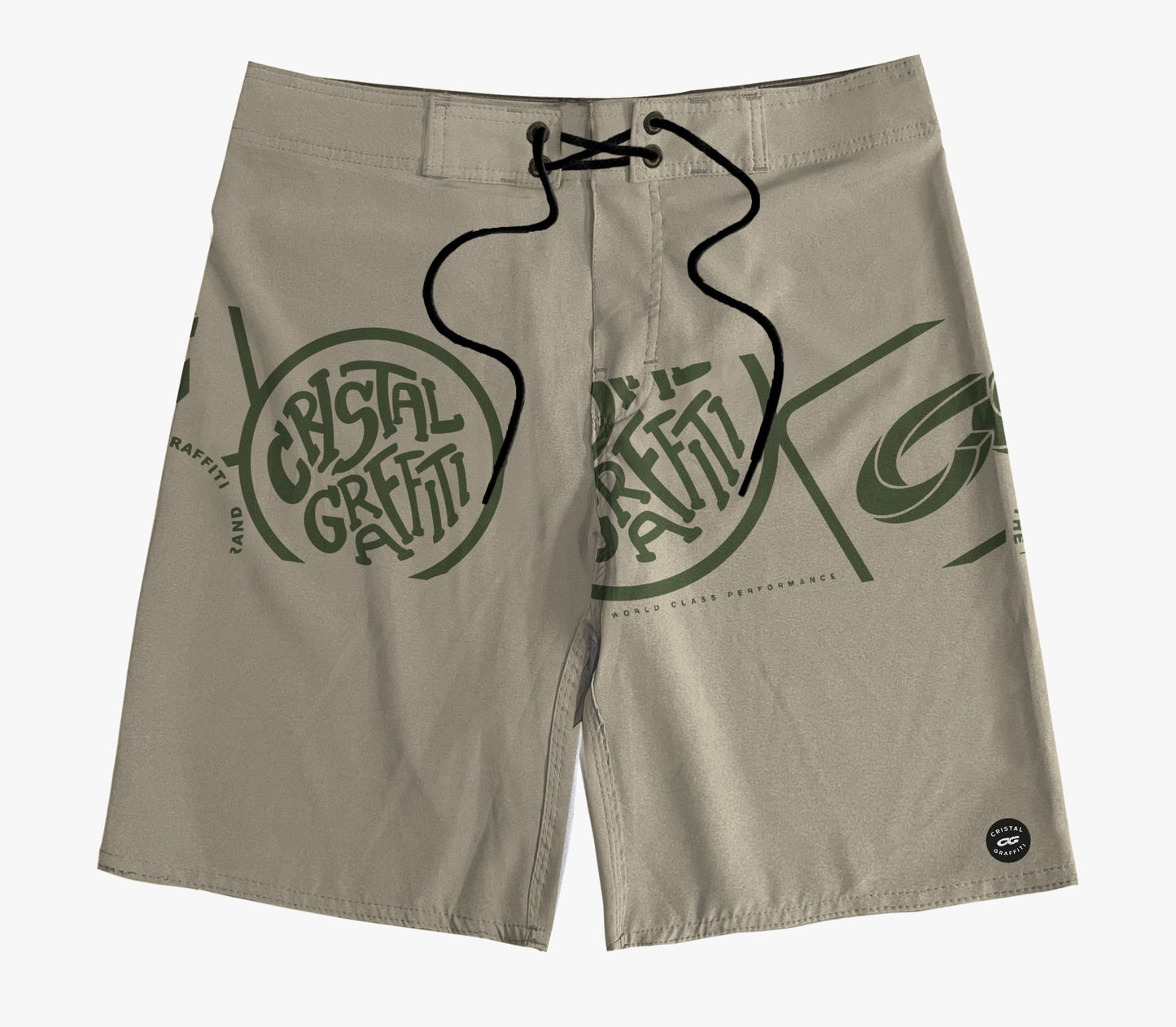 Boardshort Cristal Graffiti - Bege - Eclipse CG