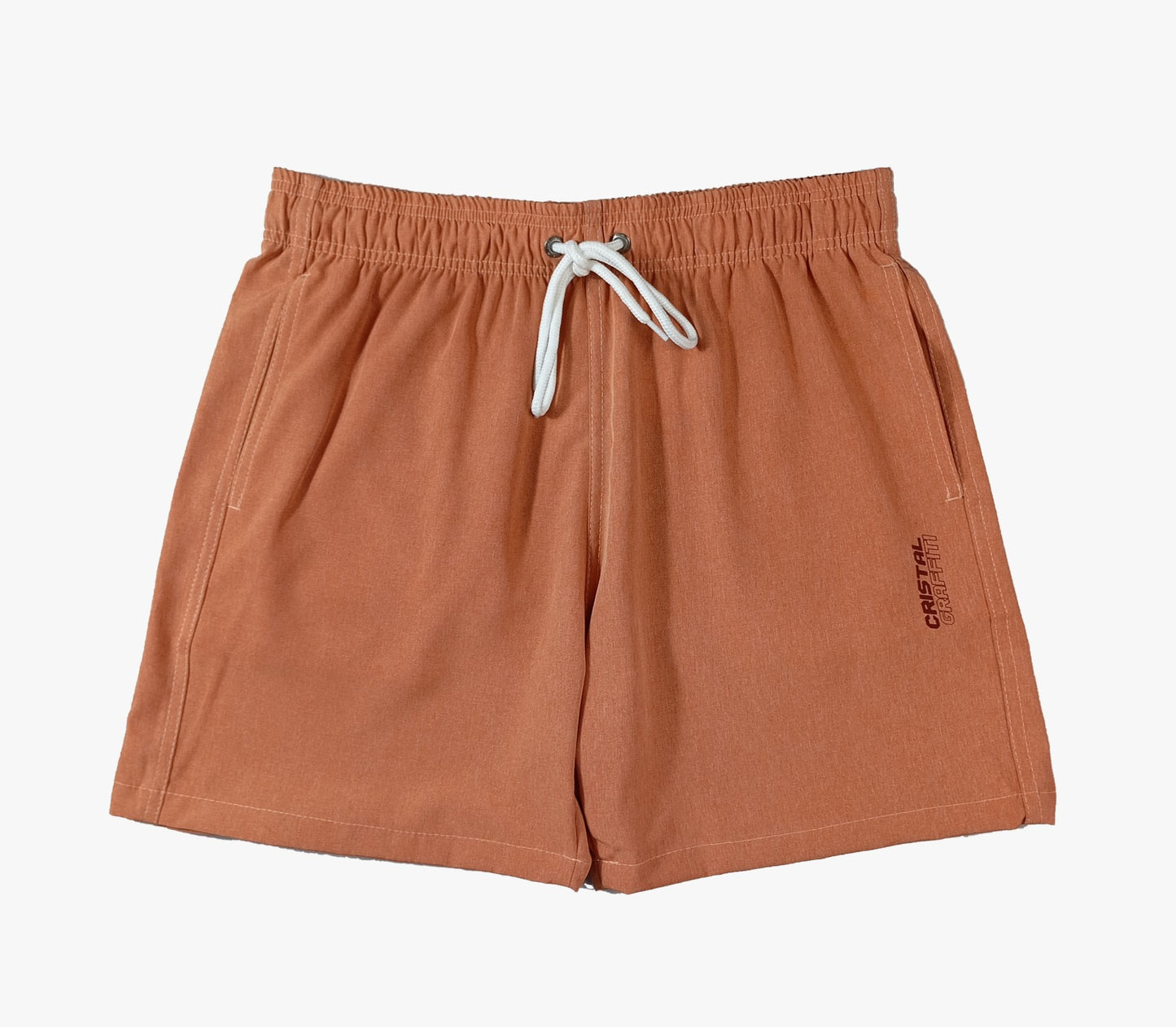 Short Elástico Cristal Graffiti - Laranja