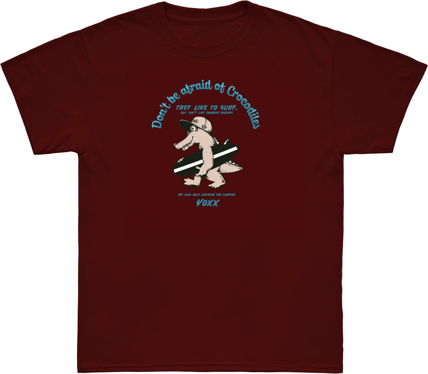 Camiseta Oversized - Voxx - Vinho - Jacaré
