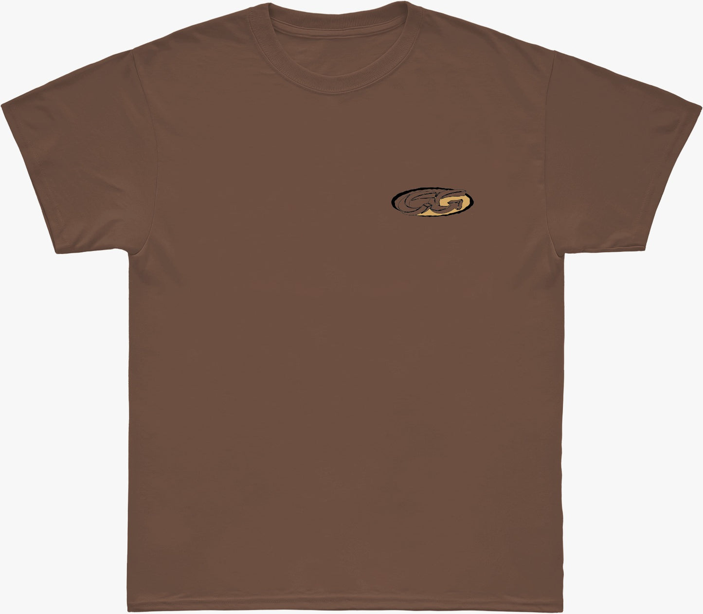 Camiseta Cristal Graffiti - Marrom - Brown Yellow