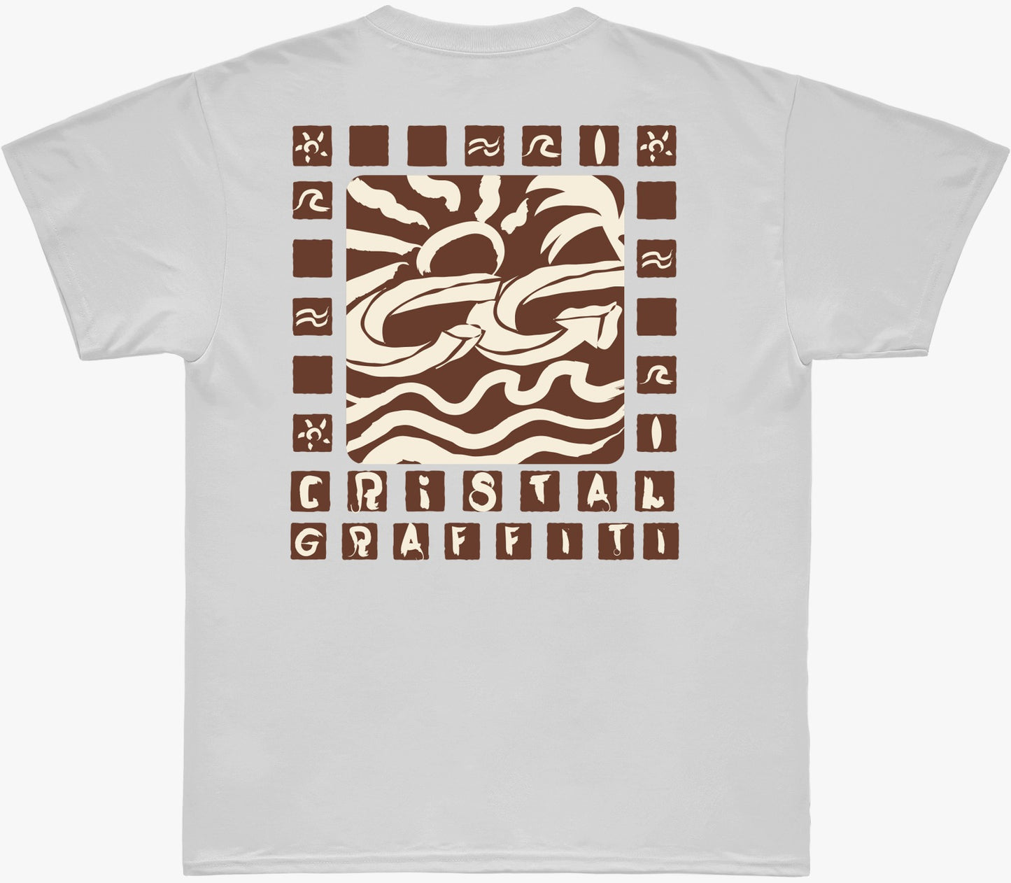Camiseta Cristal Graffiti - Estações - Branca