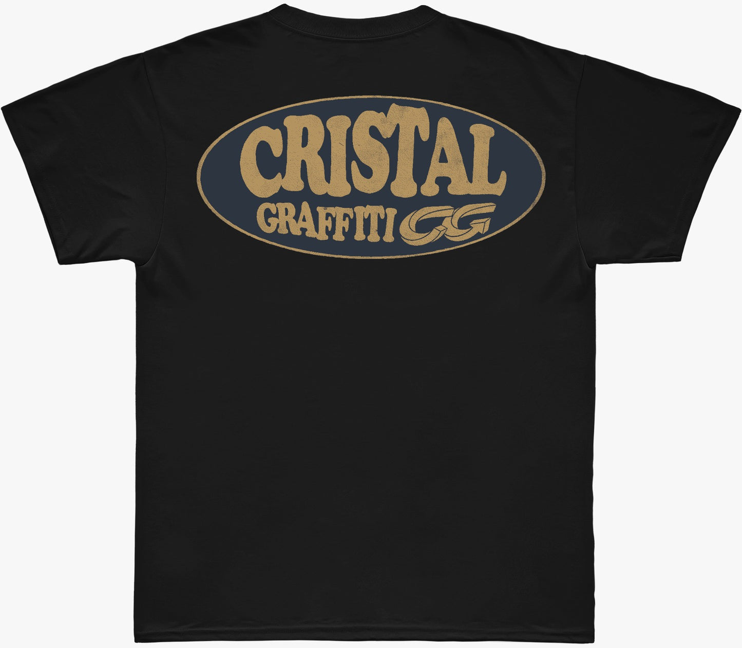 Camiseta Cristal Graffiti - Preta- Oval LOL