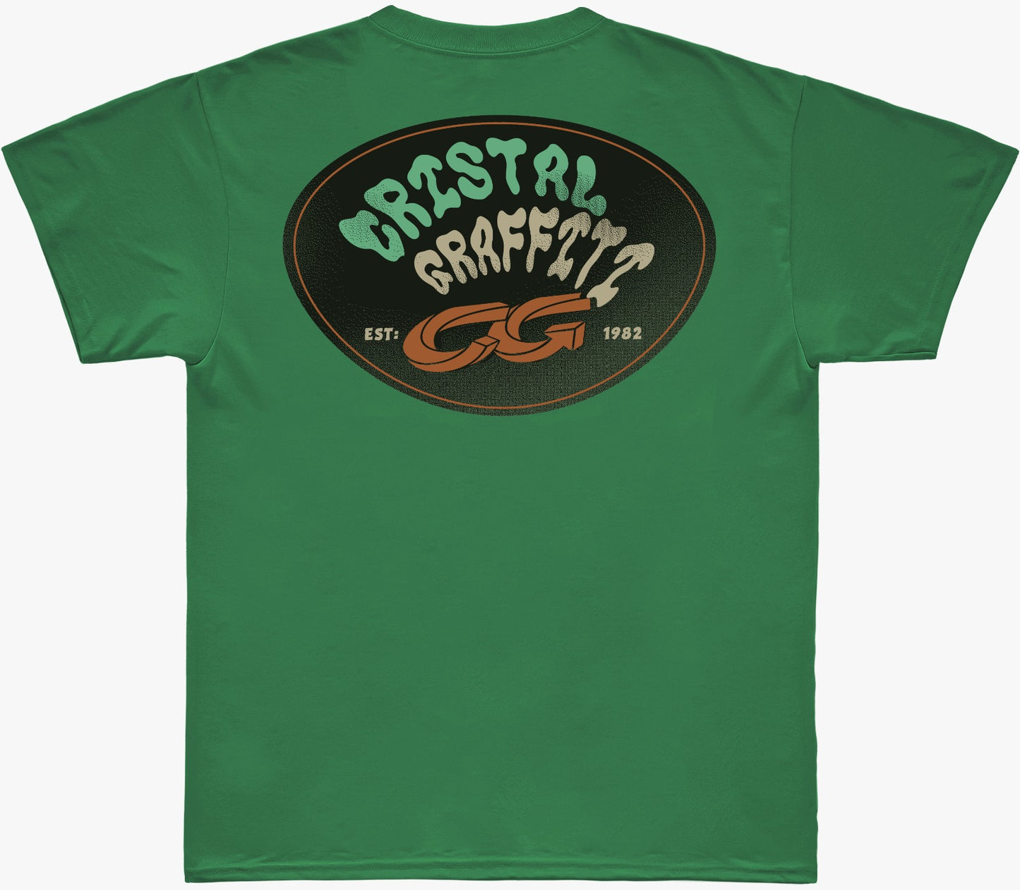 Camiseta Cristal Graffiti - Est 1982 - Verde