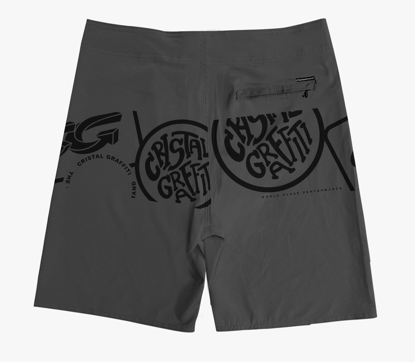 Boardshort Cristal Graffiti - Preto - Eclipse CG