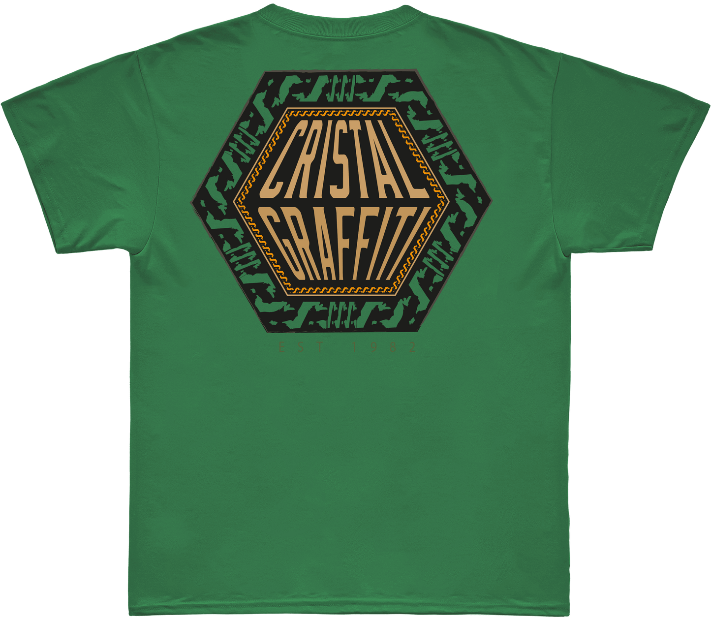 Camiseta Cristal Graffiti - Verde - Exagon Surf