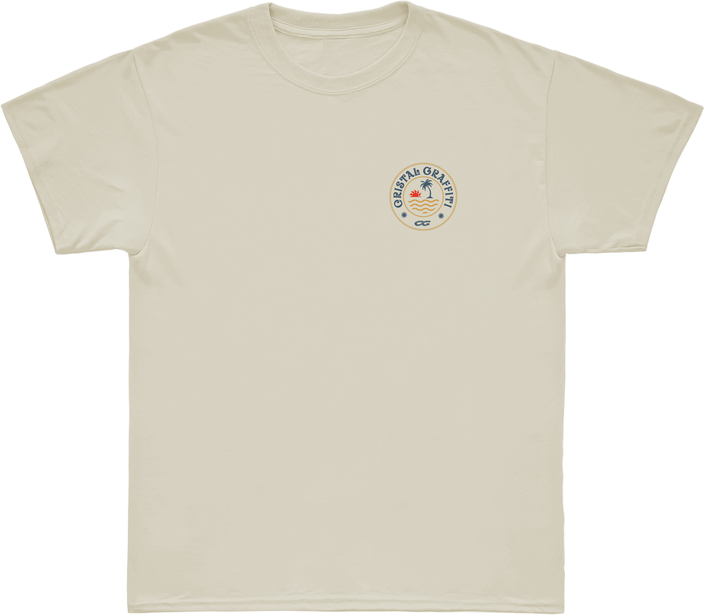 Camiseta Cristal Graffiti - Off White - Rope Beach