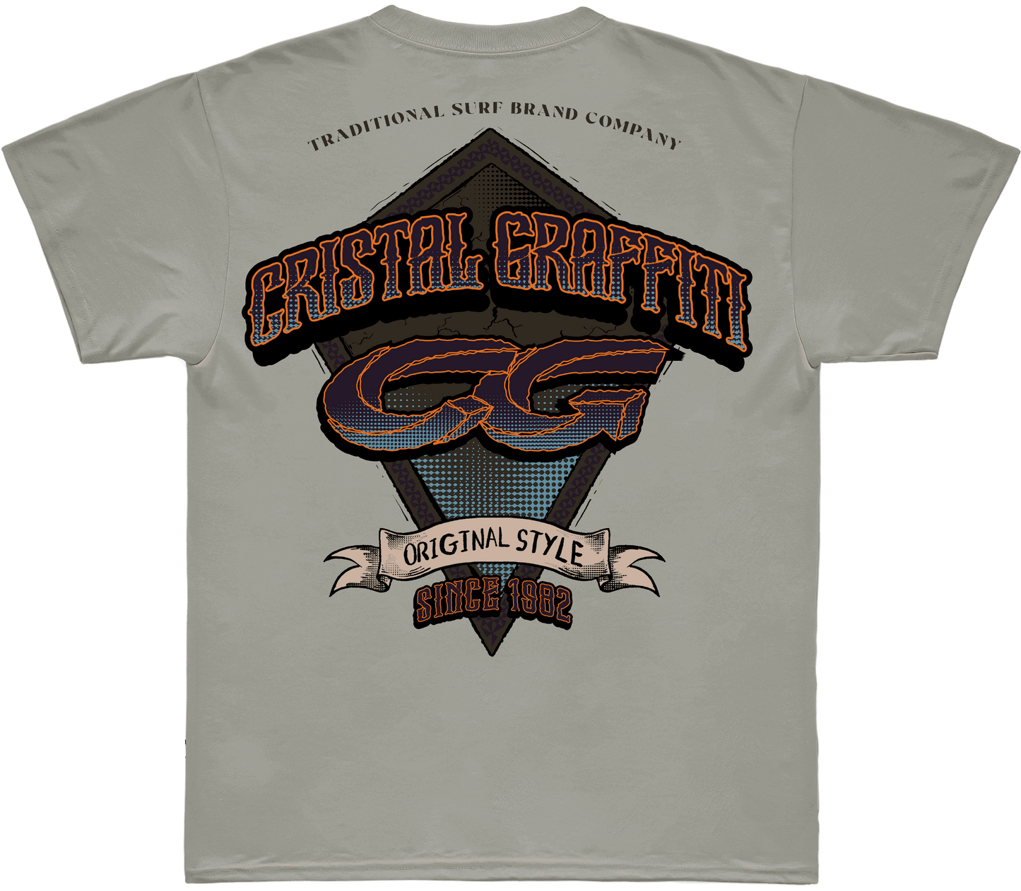 Camiseta Cristal Graffiti - Bege - Original Style
