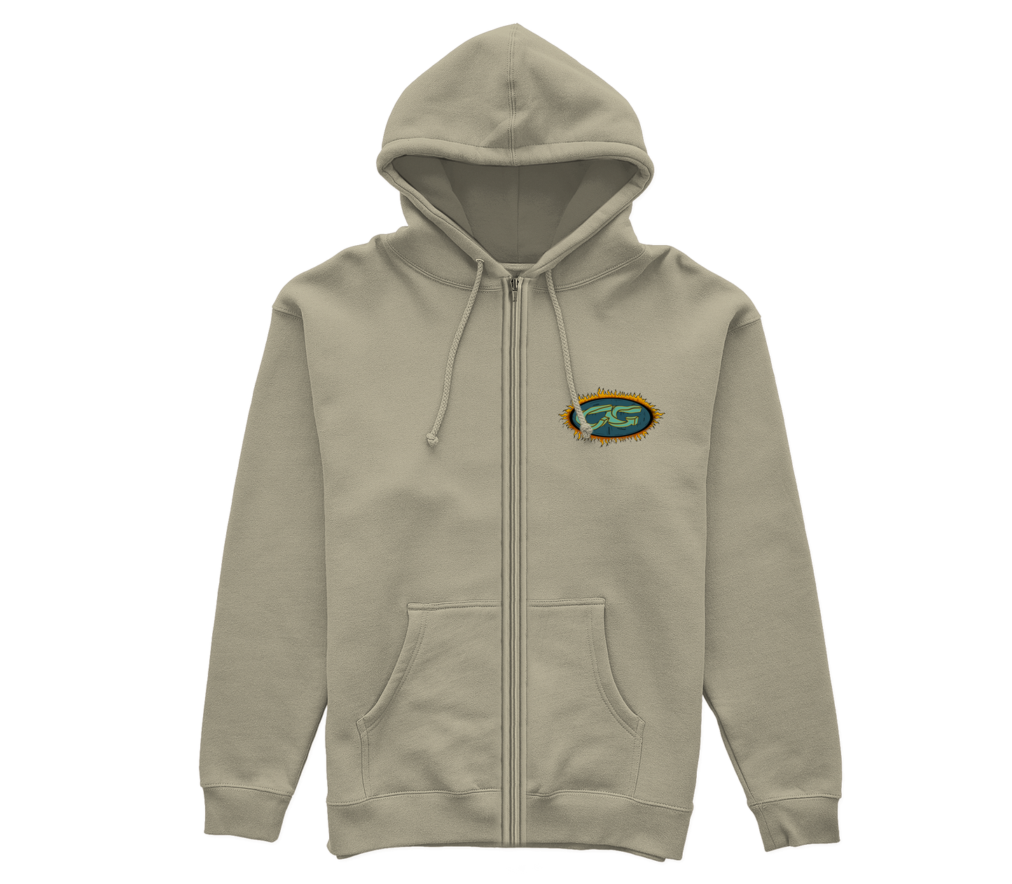 Casaco de Moletom Fire Off White - Cristal Graffiti