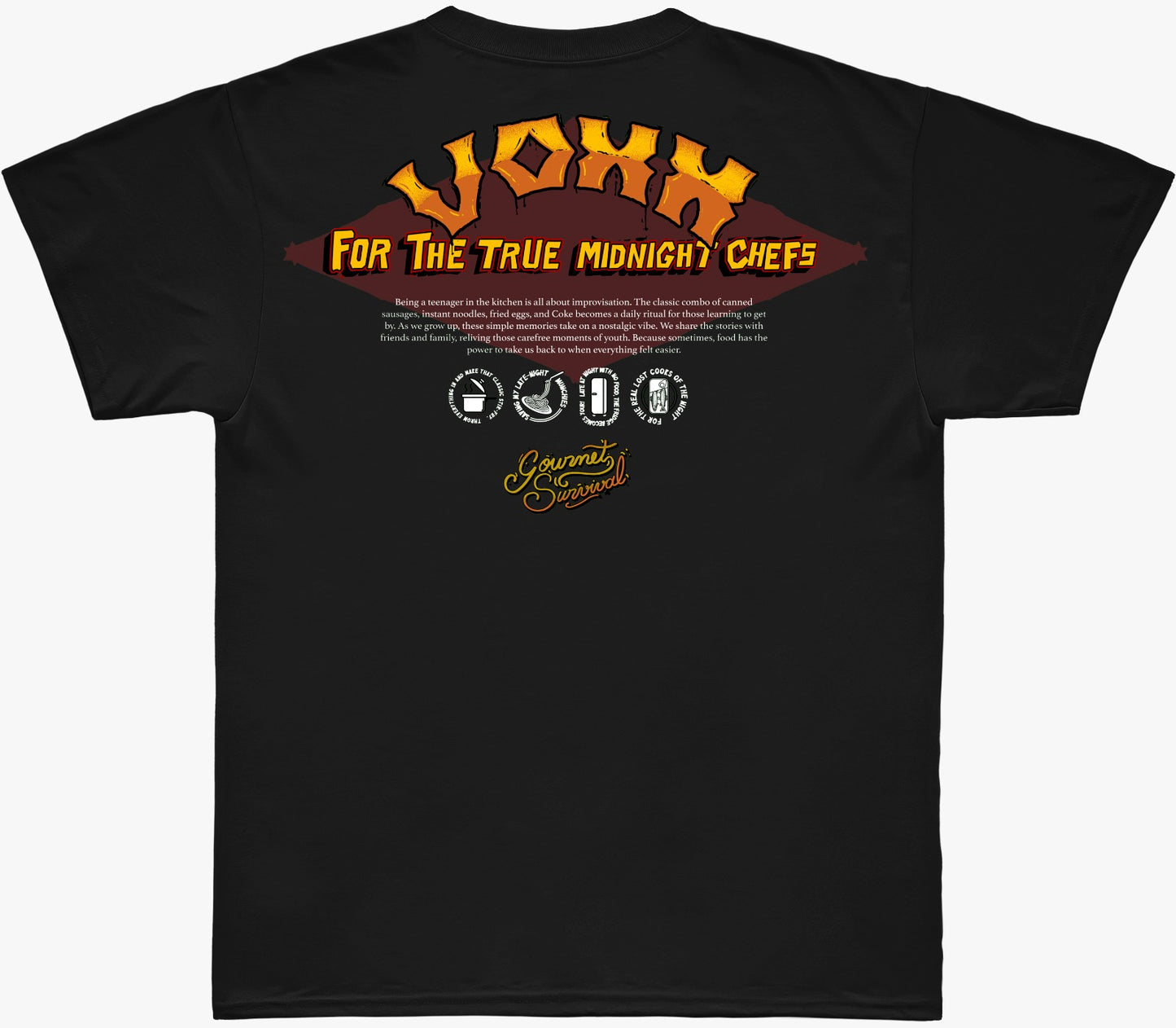 Camiseta Oversized Voxx - Preta - Gourmet survival