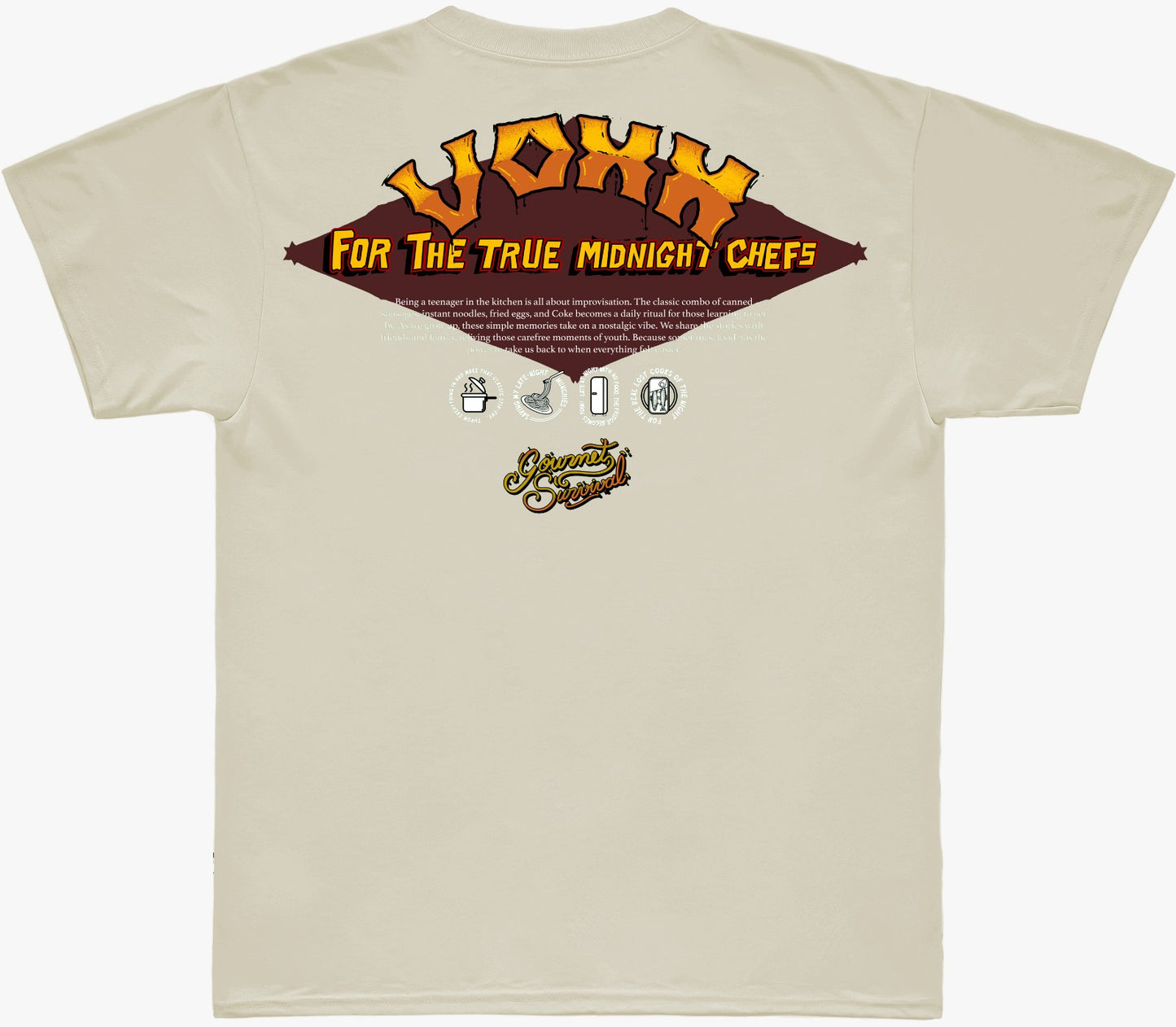 Camiseta Oversized Voxx - Off White - Gourmet survival