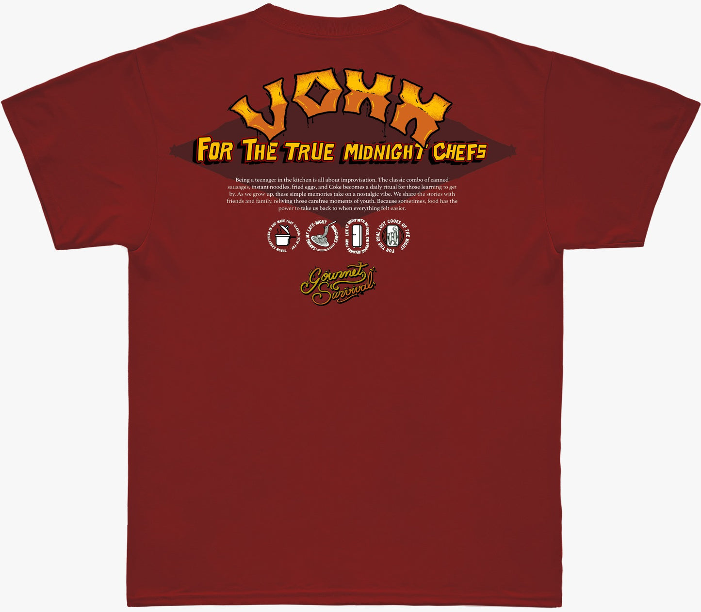 Camiseta Oversized Voxx - Vermelha - Gourmet survival