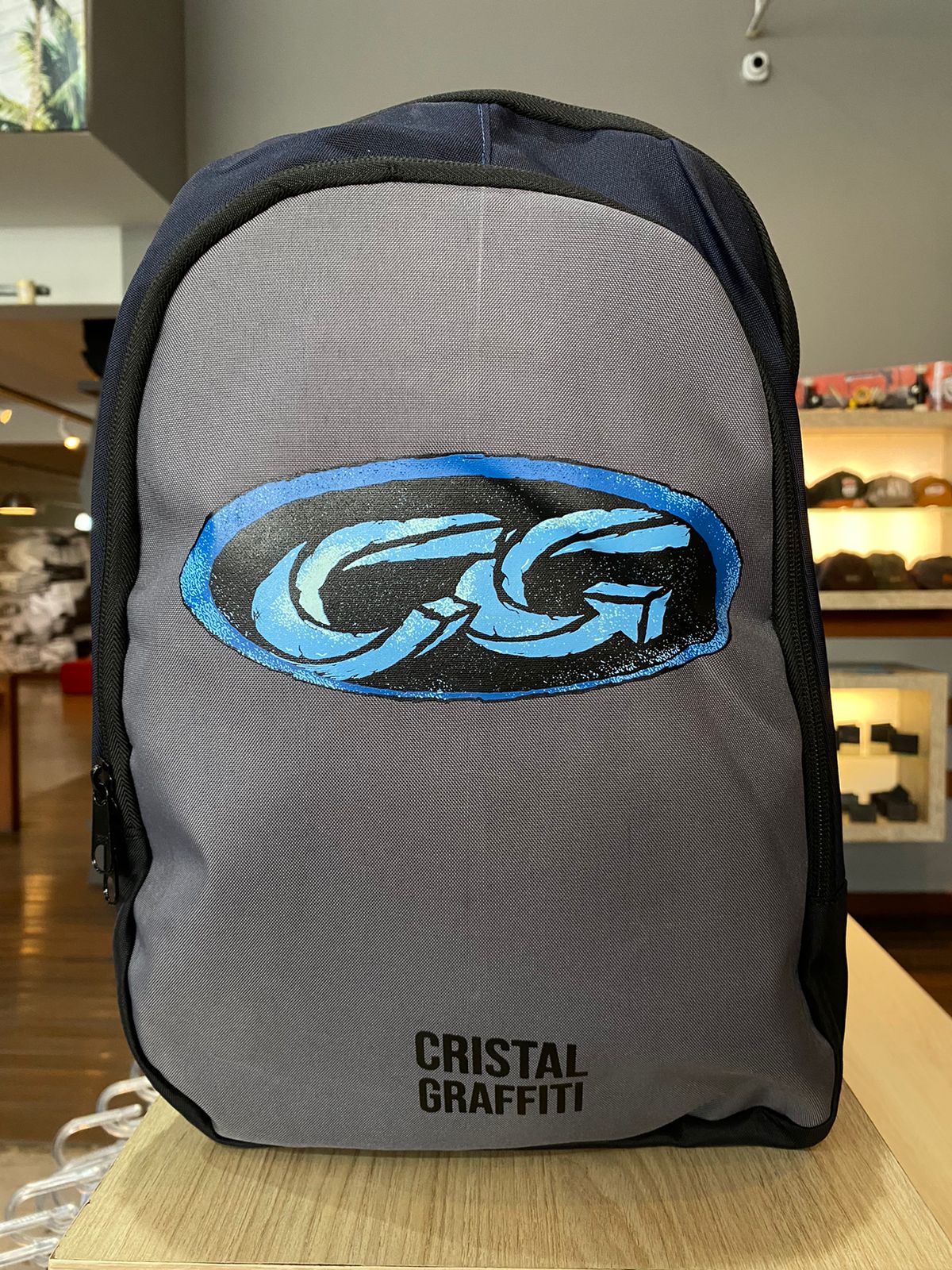 Mochila Cristal Graffiti - Blue Vintage