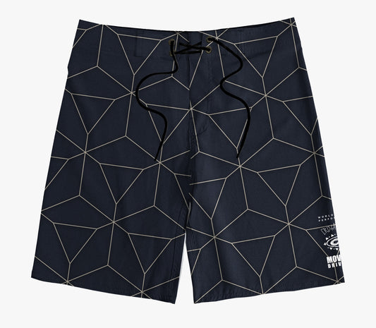 Boardshort Cristal Graffiti - Cinza - Geométrico