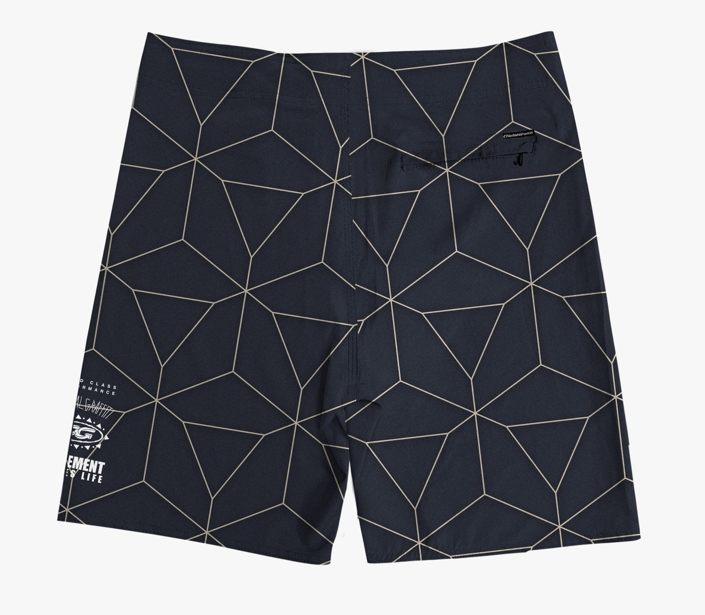 Boardshort Cristal Graffiti - Cinza - Geométrico