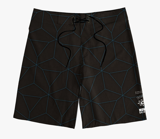 Boardshort Cristal Graffiti - Preto - Geométrico