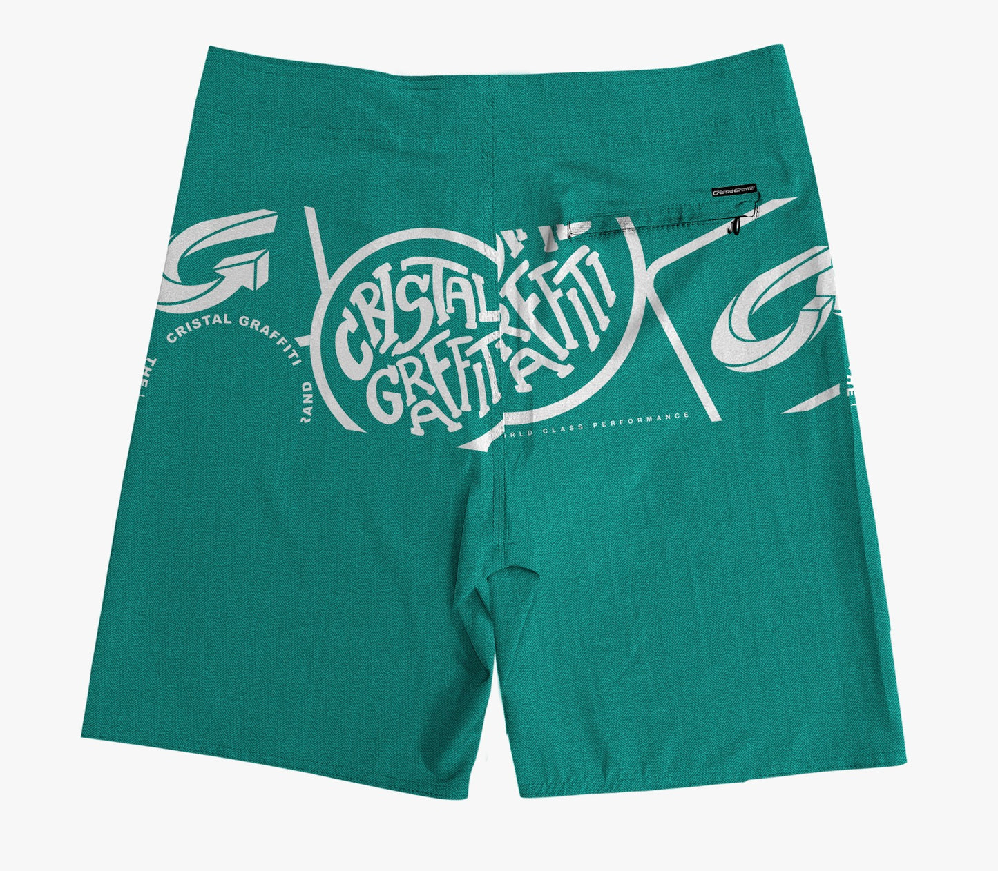 Boardshort Cristal Graffiti - Verde Água - Grafite