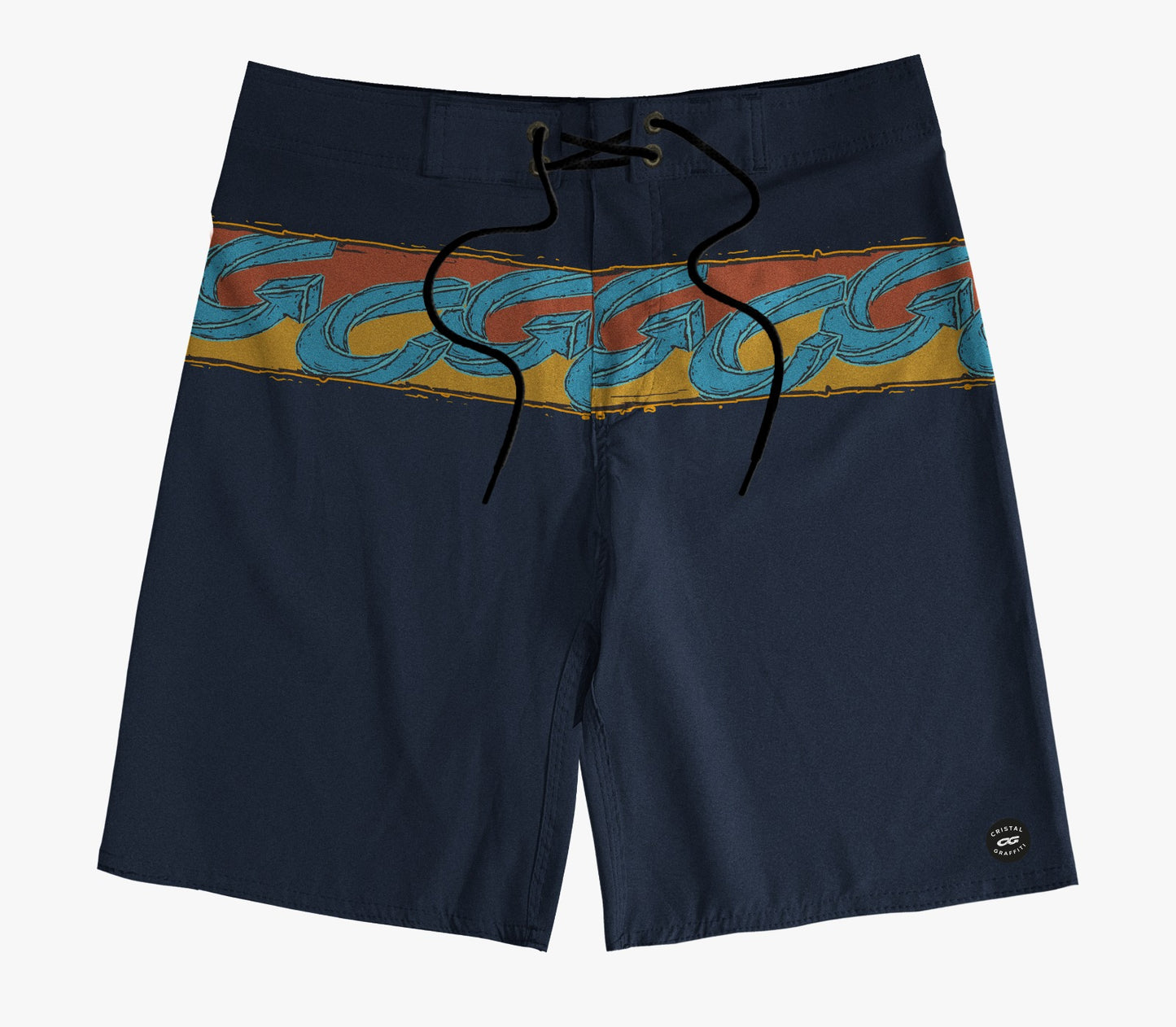 Boardshort Cristal Graffiti - Azul - Surf