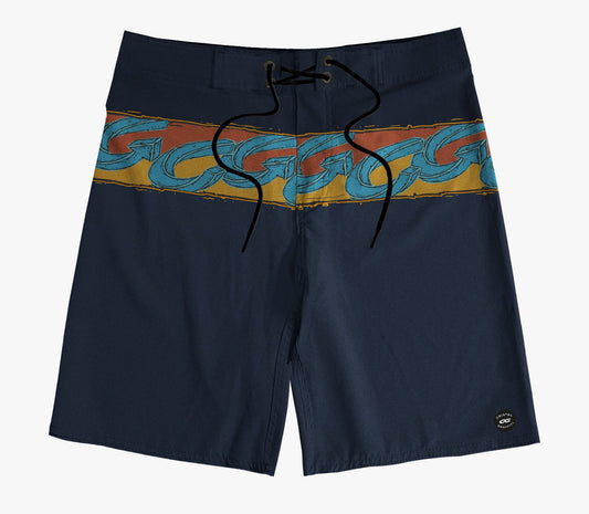 Boardshort Cristal Graffiti - Azul - Surf