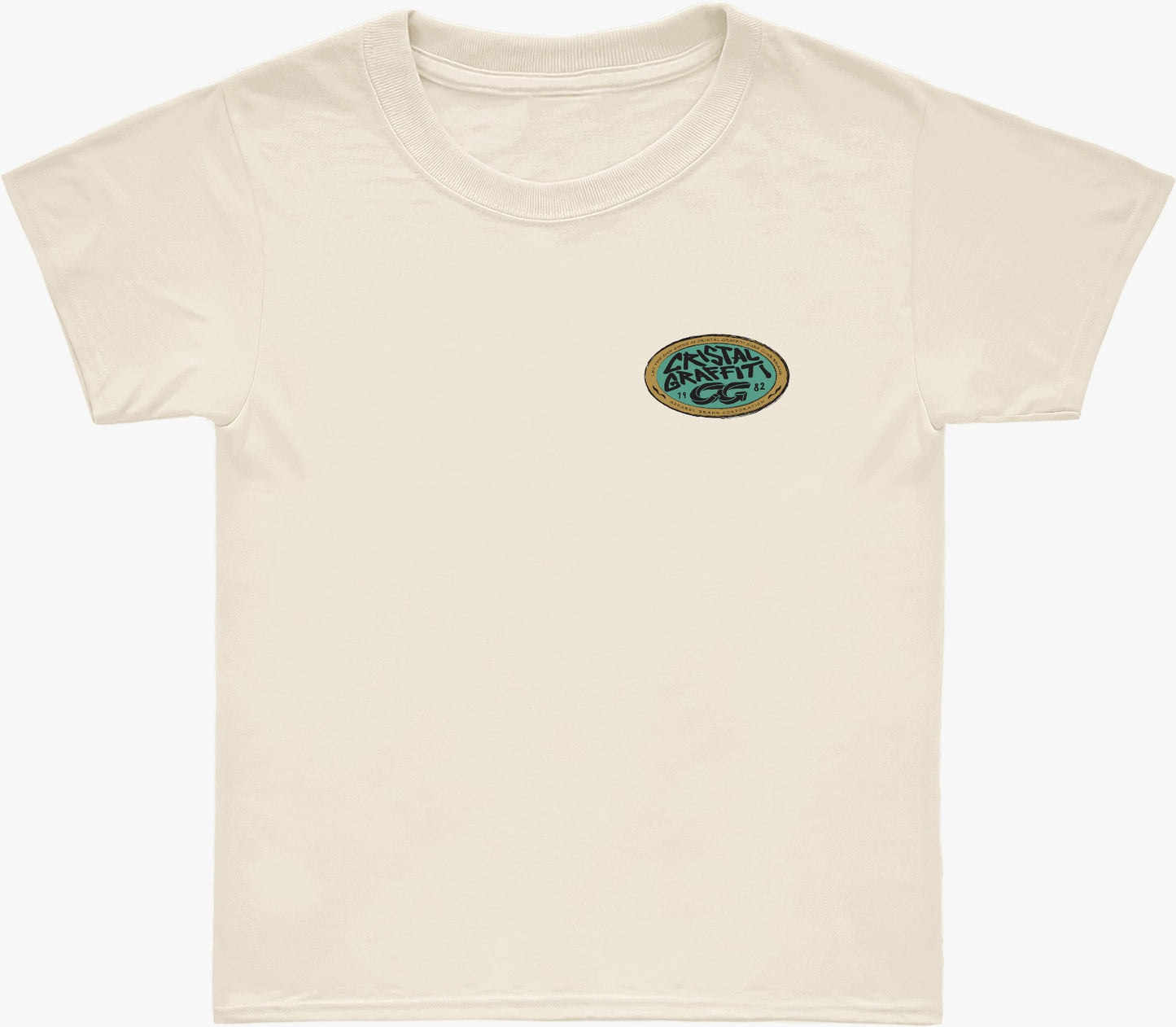 Camiseta Cristal Graffiti - Off White - Cristal Infantil