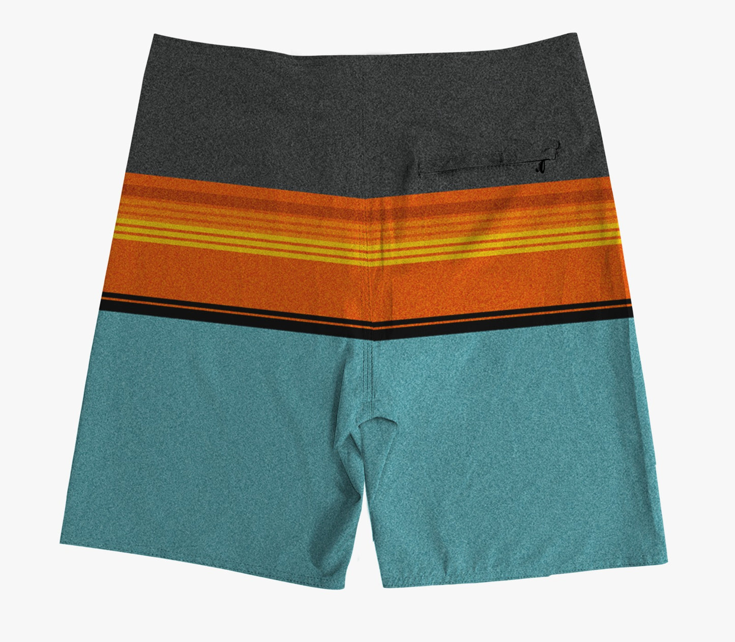 Boardshort Cristal Graffiti - Azul - Shades of blue and orange