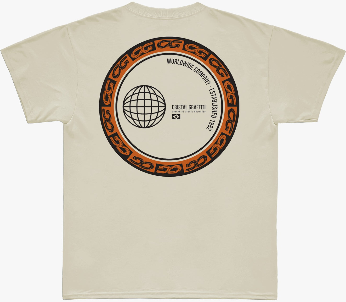 Camiseta Cristal Graffiti - Off White - Worldwide Company