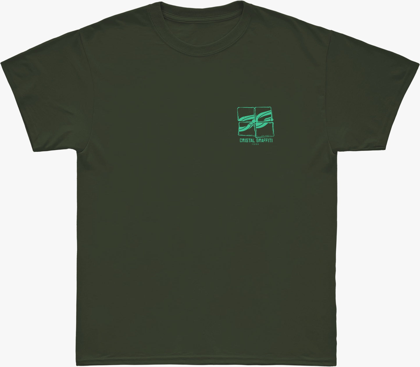 Camiseta Cristal Graffiti - Verde - Quatro Elementos