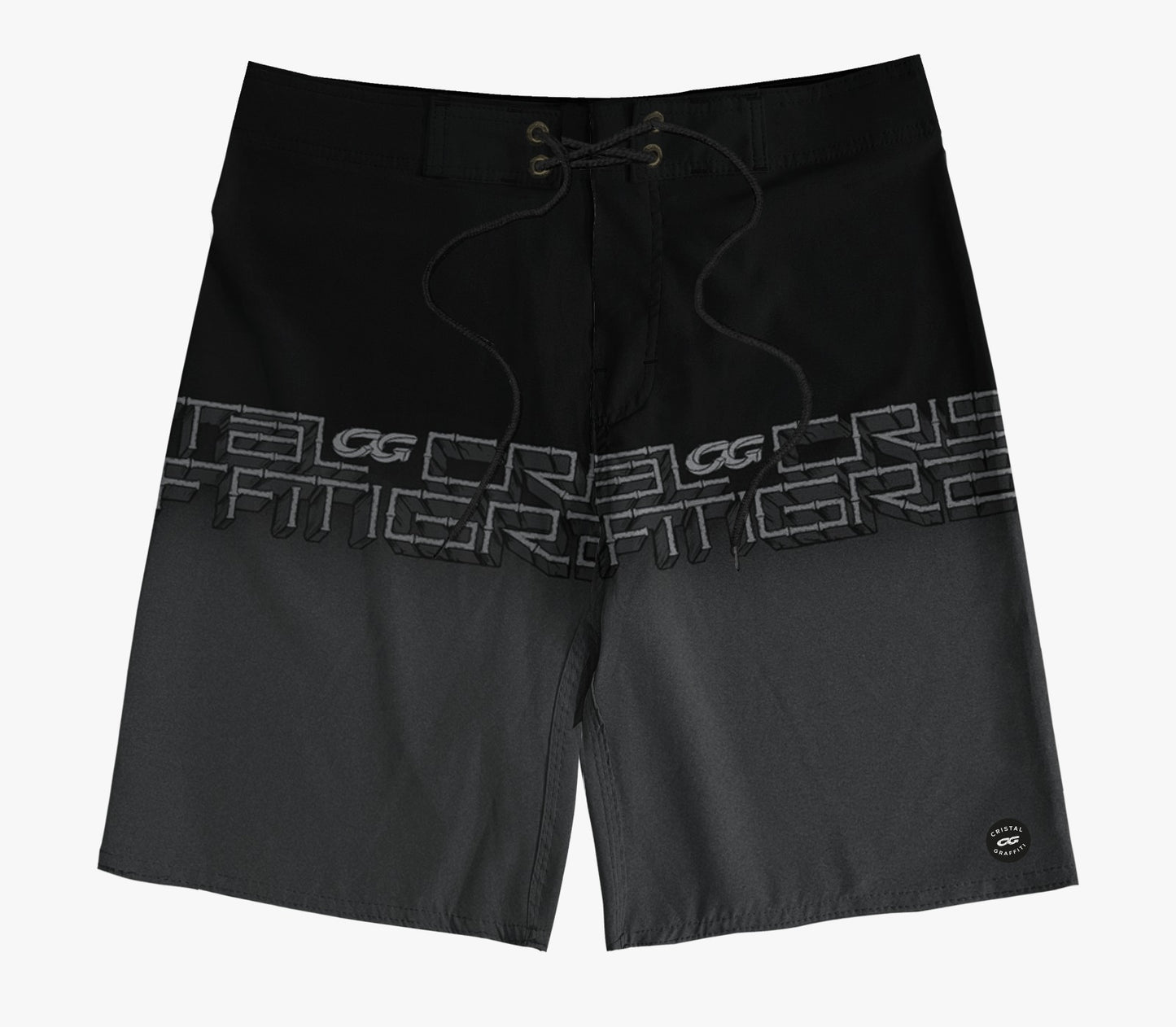 Boardshort Cristal Graffiti - Labirinto - Cinza