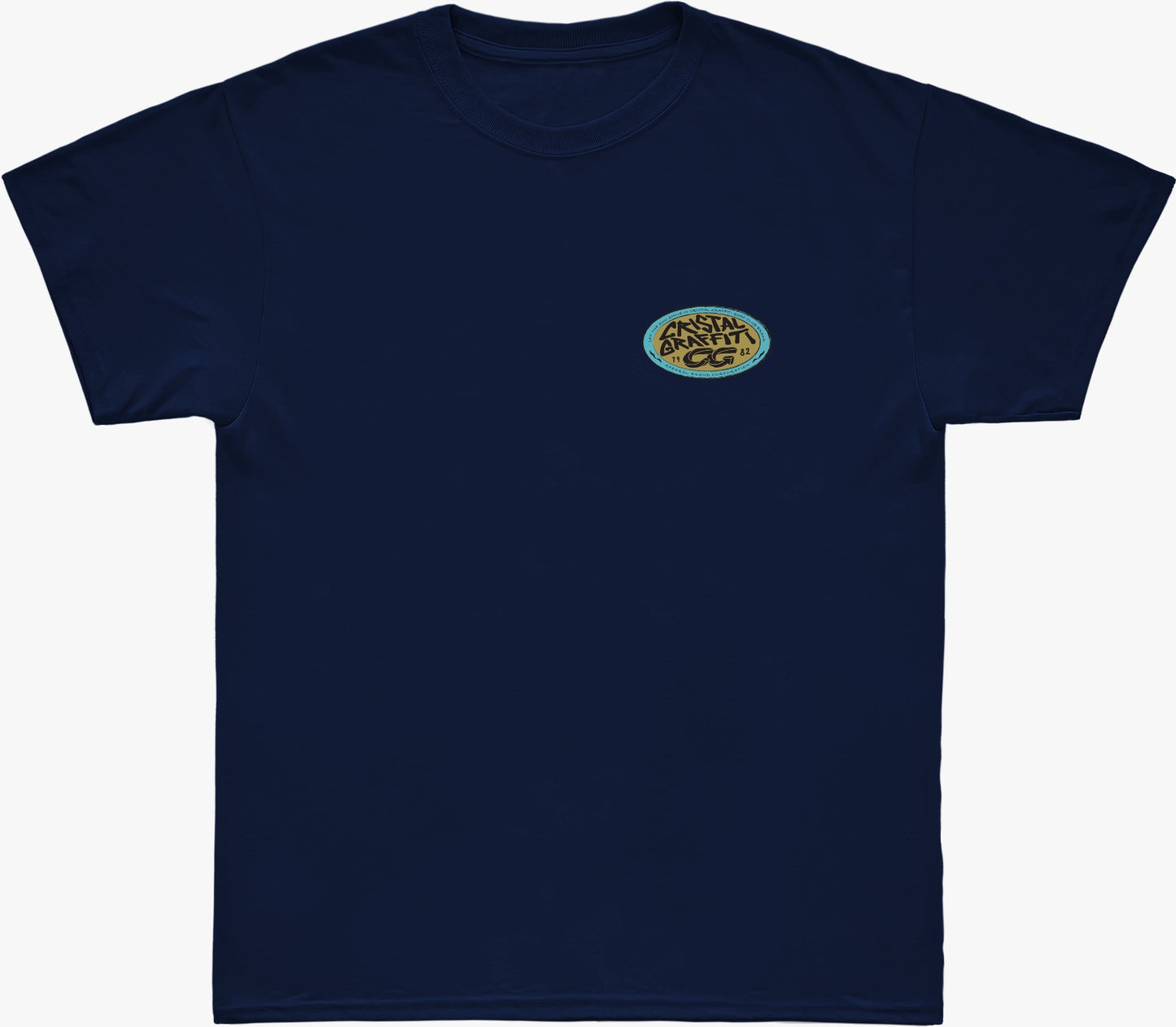 Camiseta Cristal Graffiti - Azul Escuro - Cristal