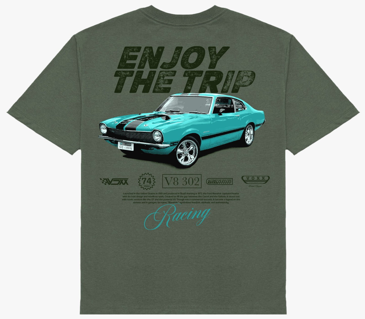 Camiseta Oversized Voxx - Verde - Ford Maverick