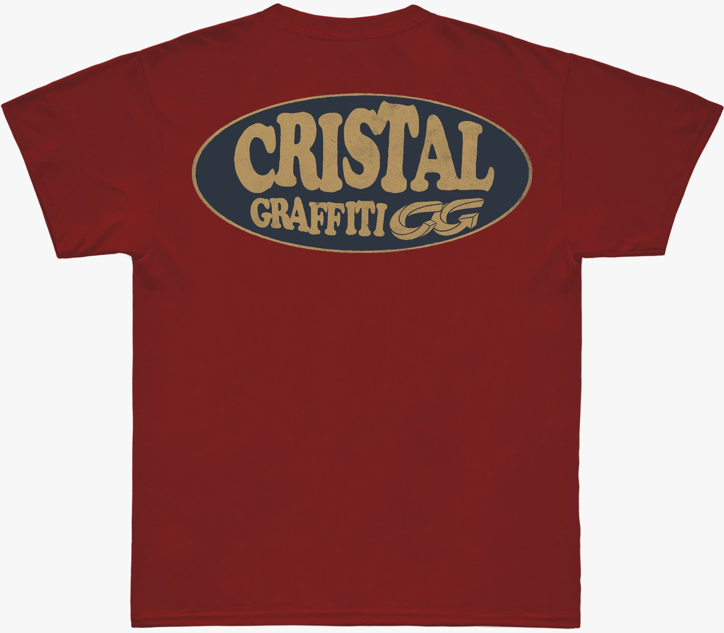 Camiseta Cristal Graffiti - Vermelha - Oval LOL