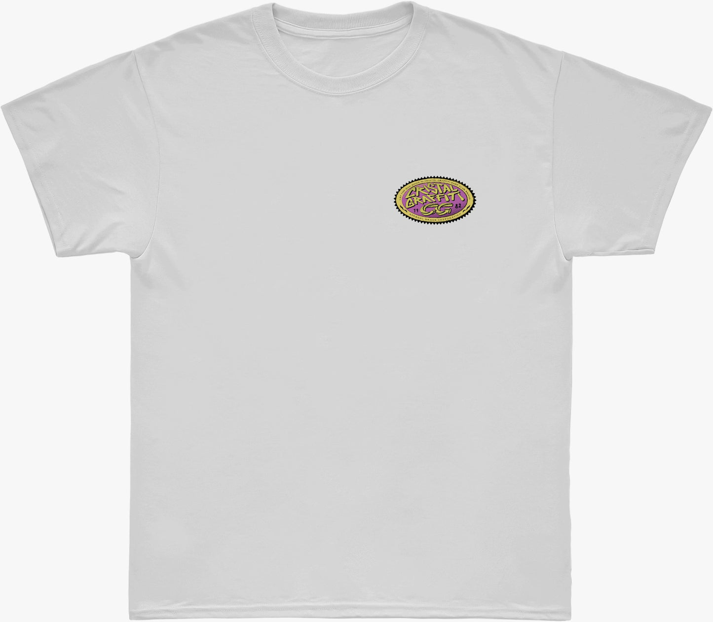 Camiseta Cristal Graffiti - Branco - Beach Vibes