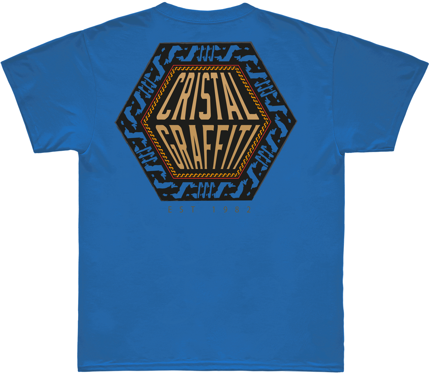Camiseta Cristal Graffiti - Azul - Exagon Surf