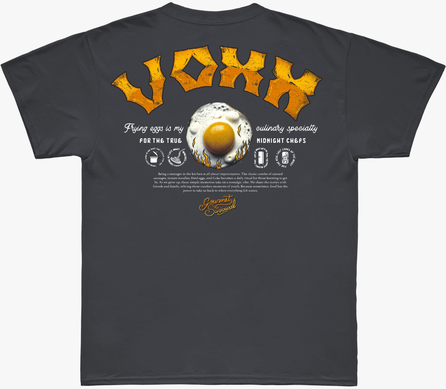 Camiseta Oversized Voxx - Cinza - Gourmet survival