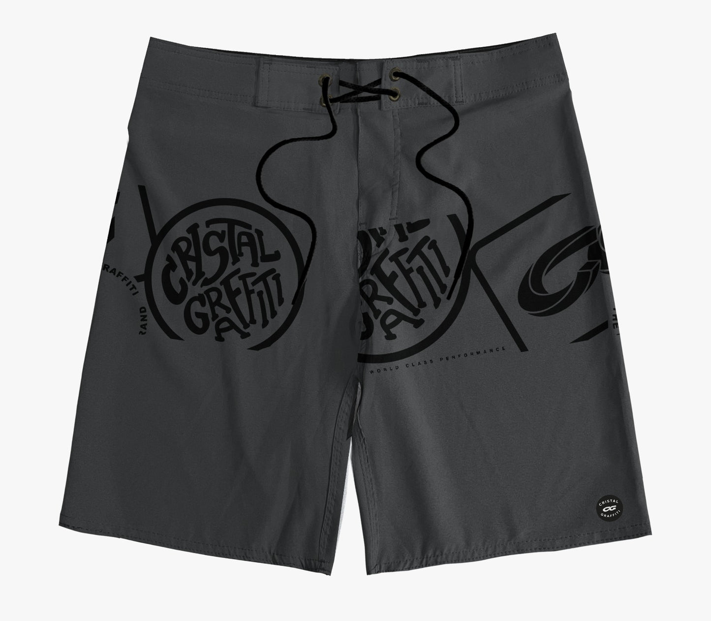 Boardshort Cristal Graffiti - Preto - Eclipse CG
