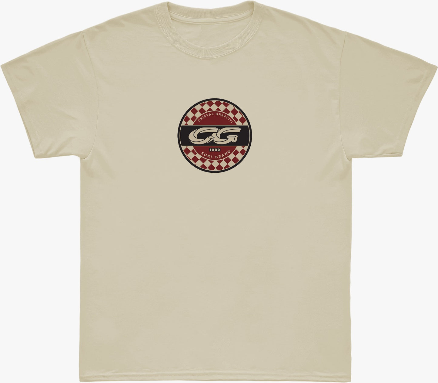 Camiseta Cristal Graffiti - Bege - Circular Surf