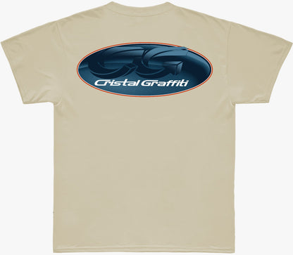 Camiseta Cristal Graffiti - Bege - CG 82
