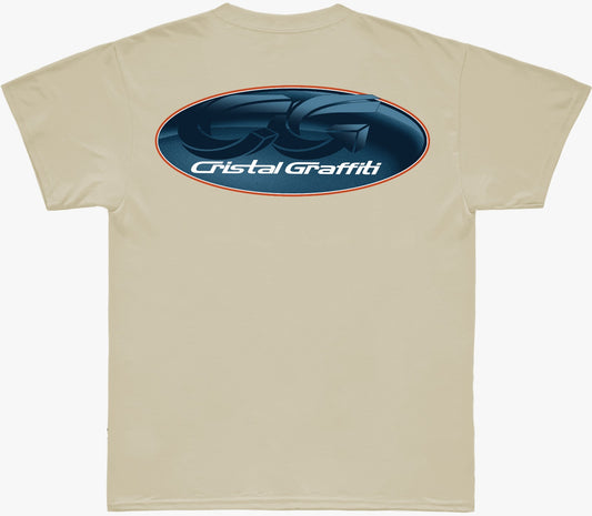 Camiseta Cristal Graffiti - Bege - CG 82