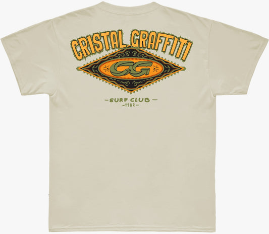 Camiseta Cristal Graffiti - Off White - Surf Club