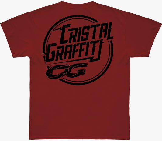 Camiseta Cristal Graffiti - Vermelho - CG