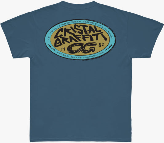 Camiseta Cristal Graffiti - Azul Claro - Cristal
