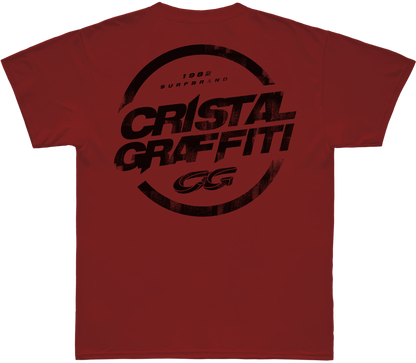 Camiseta Cristal Graffiti - Vermelho - Surfbrand