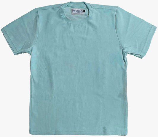 Camiseta Cristal Graffiti - Verde Água - Tricô