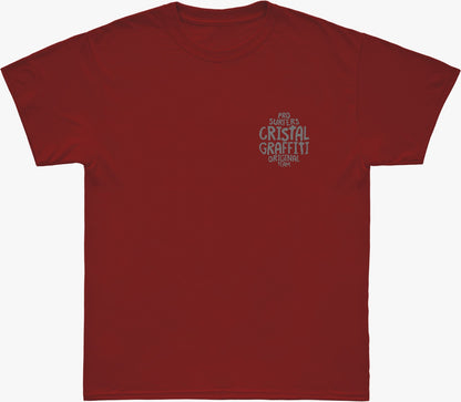 Camiseta Cristal Graffiti - Vermelho - Pro Surfers